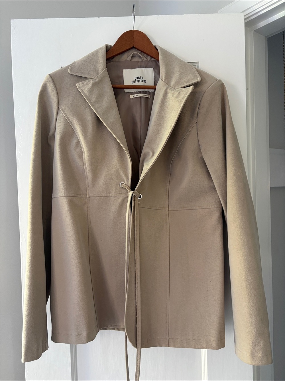 Urban Outfitters Taupe Tie-Front Blazer